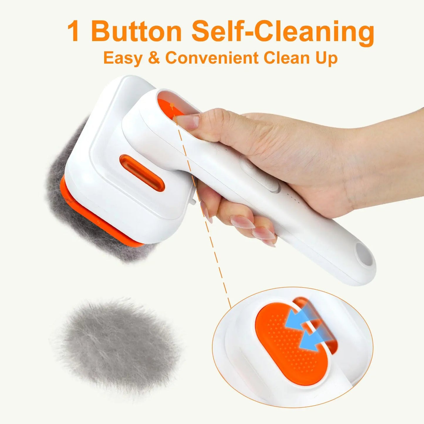 Summervibes Professional Cat & Dogs Grooming Brush – Waterproof Steam Deshedding Tool with One-Button Hair Removal for Cats and Dogs, Ideal for Pet Fur Cleaning and Trimming