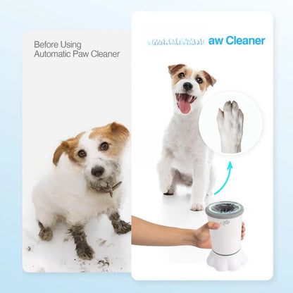 ALL for PAWS Automatic Dog Paw Cleaner, Dog Foot Washer Electric Paw Washer for Dogs Portable Paw Cleaner Cup, Mud Paw Clean Station, Silicone Brush Soft for Paws, Two Speed, Suction Cup Bottom