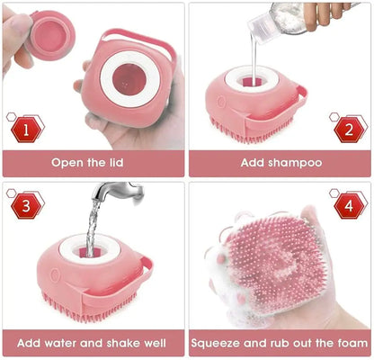 Portable Dog Paw Cleaner with Grip and Absorbent Towels for Small to Large Breeds