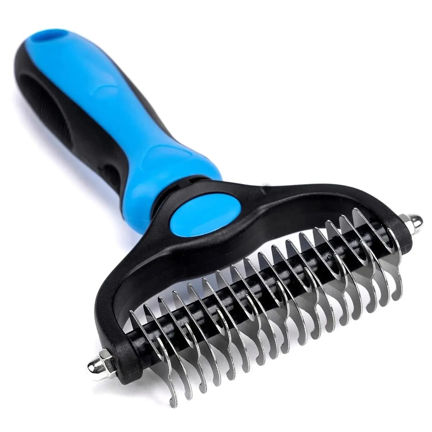 Professional Double-Sided Pet Grooming Brush for Dogs and Cats - Extra Wide Shedding and Deshedding Tool, Slicker Brush, Self-Grooming Solution, Ideal Gift